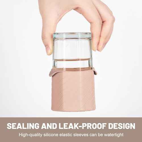 Bottle Covers for Travel, Leak Proofing, Travel Size Container Silicone toiletry sleeves, Leak Locks Travel Accessories for Shampoo Wash Body Bottles and other beauty and personal care(8pcs)