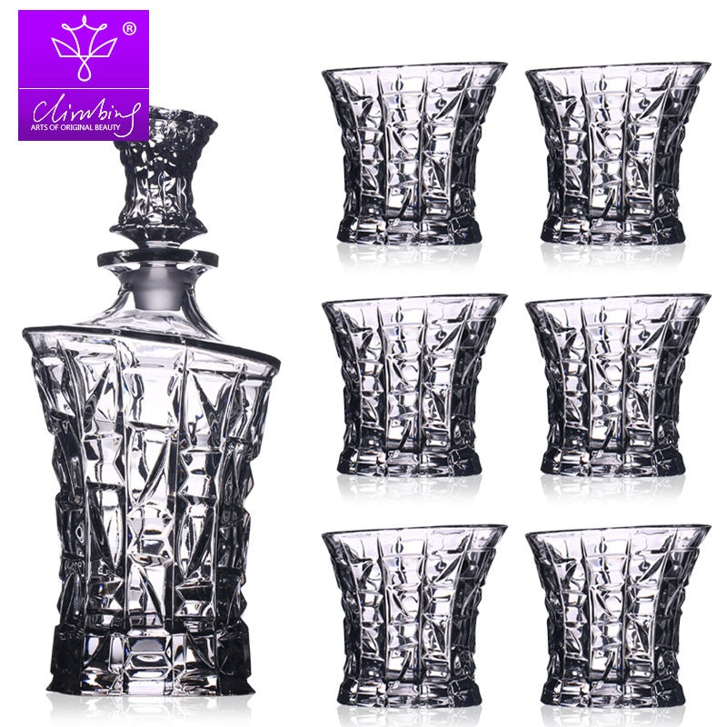 Crystal Glass Liquor Glass Set - Multiple Sizes, Elegant Drinkware Collection