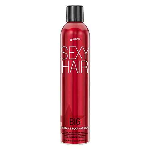 SexyHair Big Spray & Play Harder Firm Volumizing Hairspray | All Day Hold and Shine | Up to 72 Hour Humidity Resistance