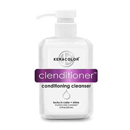 Keracolor Clenditioner Cleansing Conditioner, Color Protecting Keratin-Infused Co-Wash, Prevents Fade, 2 Sizes