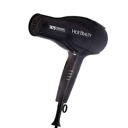 1875 Ceramic Styler Hair Styling Blow Dryer 2 Attachments Included Lightweight and Fast Dry Multi Heat Speed Setting Perfect Size for Home or Travel