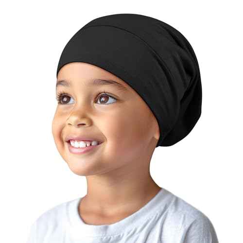 OLESILK Silk Toddler Bonnet 6-36 Months: 100% Mulberry Silk & Modal, Anti-Frizz for Curly Hair, Adjustable Fit Growing Baby