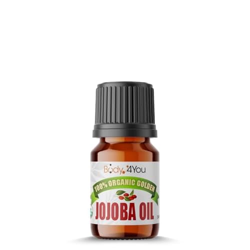 BodyJ4You 100% USDA Organic Jojoba Oil Piercing Aftercare - Stretched Ear Gauges Tragus Nose Septum Lip Navel - Natural Recovery Skin Moisturizer - Pure Unrefined Wax - 0.17 Fl Oz