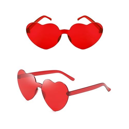 Valentine Heart Headband and Heart Sunglasses for Halloween Valentine's Day Wedding Birthday Party Accessoires