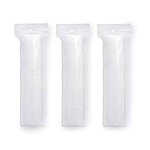 Medline Simply Soft Cotton Rounds (300 Count), 100% Cotton Absorbent and Textured Cotton Pads, Lint-Free