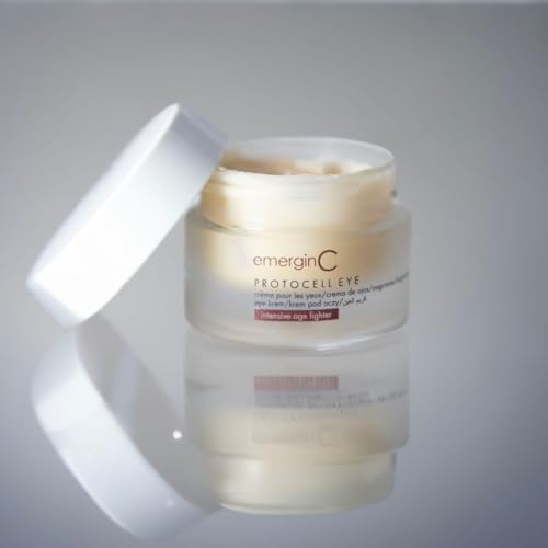 emergin C Protocell Eye Cream - Plant Stem Cell Eye Treatment with Hyaluronic Acid to Address Visible Signs of Aging (0.5 oz, 15 ml)