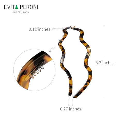 EVITA PERONI Wavy Glasses Headband Hair Band Designed for Eyewear, Comfortable Headbands for Women Fashion Thin Headbands Non Slip No Pressure, No Headache