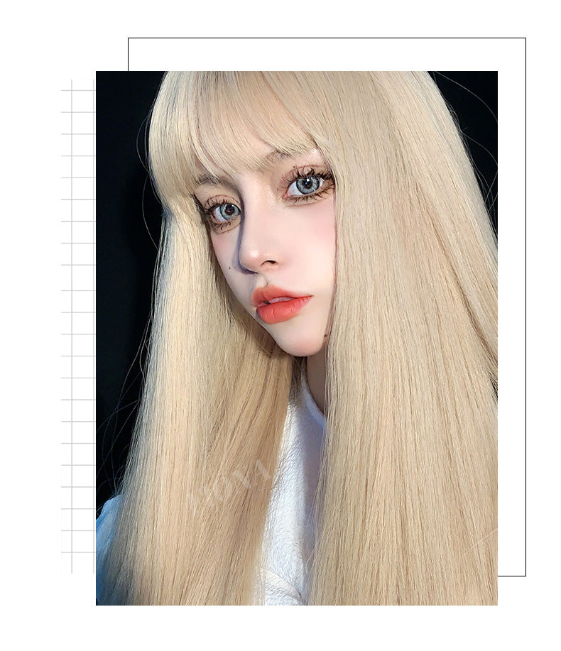 Long Straight Cosplay Wig with Care Set