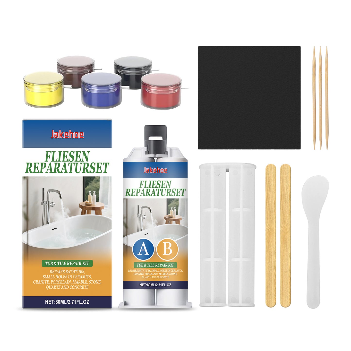 Ceramic Tile Repair Kit - Seamless Bonding for Bathroom & Kitchen Surfaces