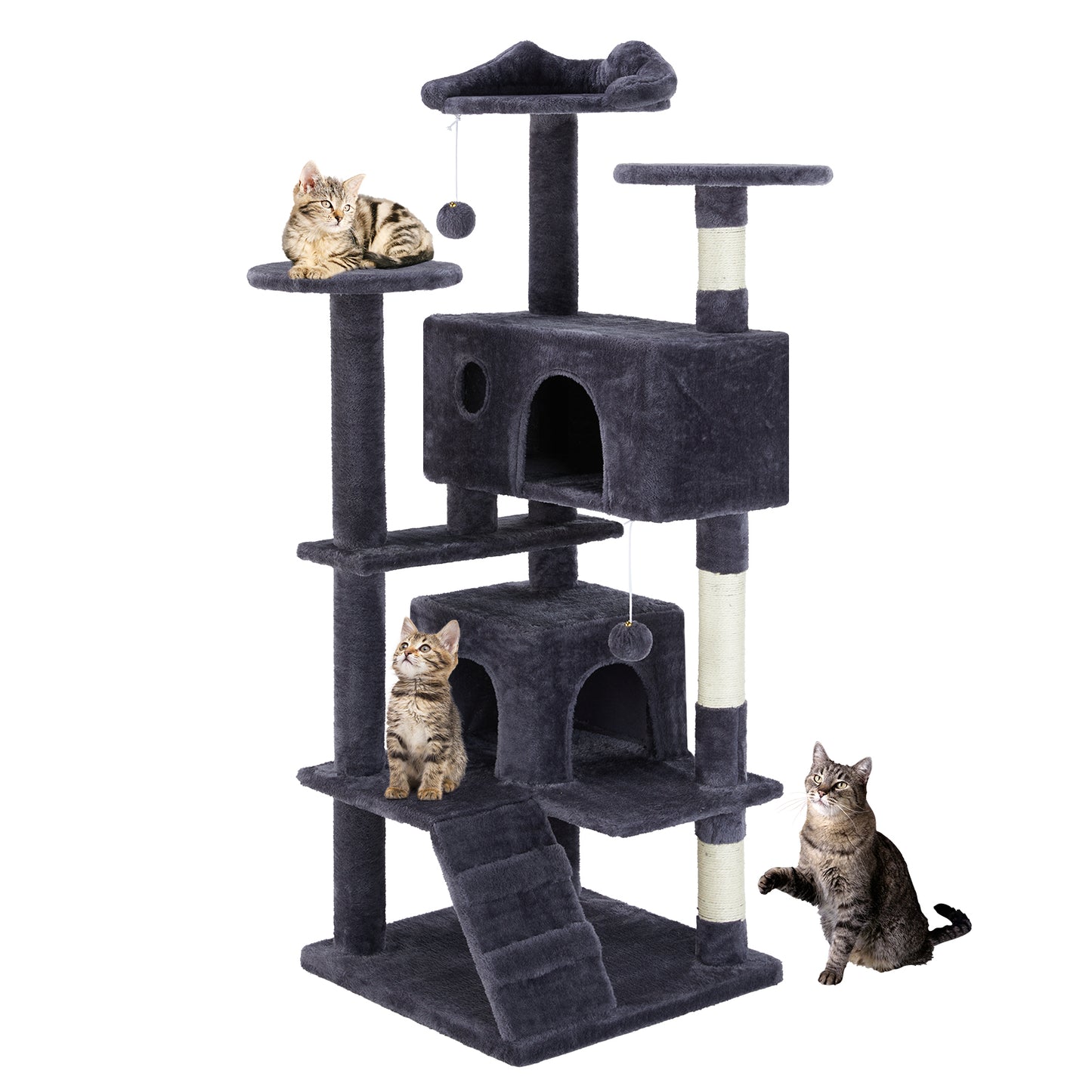 Multi Functional Cat Treehouse & Climbing Frame for Cats - Large Play Structure