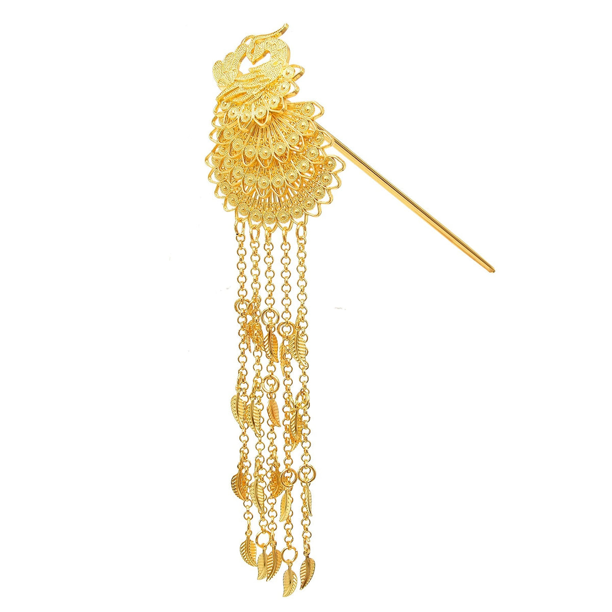 Ethnic Style Dai Golden Phoenix Hairpin