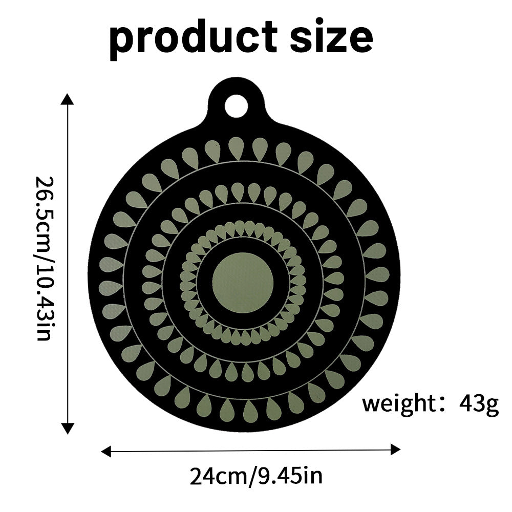 Silicone Color-Changing Induction Cooker Mat Oil-Proof Non-Slip 24cm