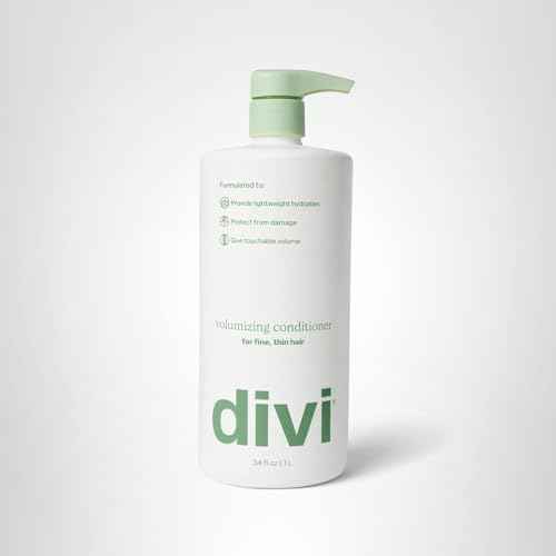 Divi Volumizing Conditioner for Women and Men - Lightweight Volume Conditioner for Fine Hair - Designed to Strengthen and Protect the Hair from Damage, 1L