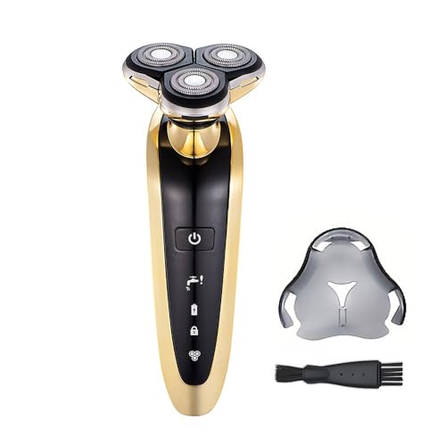 Roziapro Electric Razor for Men Wet and Dry, Cordless Rechargeable Electric Shaver with 3D Floating Head, IPX6 Waterproof Portable Razor Ideal Gift for Men
