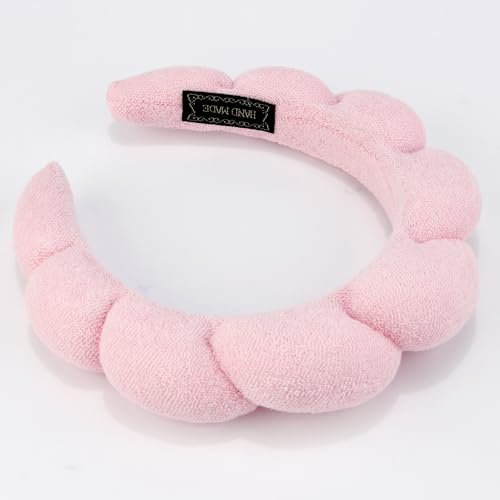 Chanaco Spa Headband and Wrist Bands for Women, Skincare HairBands Wrist Towels, Face Wash Hair Wraps Non Slip, Thick Facial Accessories for Makeup, Bath Shower Teen Girl Gifts Trendy Stuff