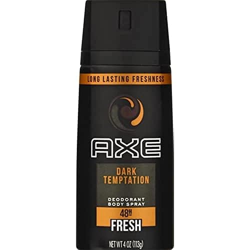 AXE Dark Temptation Body Spray Deodorant for Men, 4 Oz, Pack of 6