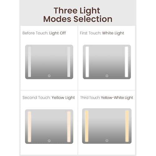 ROWNYEON Light Up Travel Makeup Case With Mirror - Portable Makeup Organizer and Train Case for Makeup Artists and Girls (Pink)