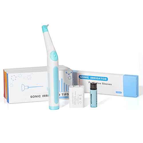 Single Button Endo Ultra Activator Irrigator with With 3 Size 60 Tips (Light Blue)