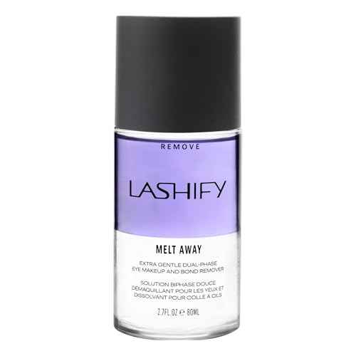Lashify Melt Away Extra Gentle Dual-Phase Eye Makeup and Bond Remover, 80ml bottle