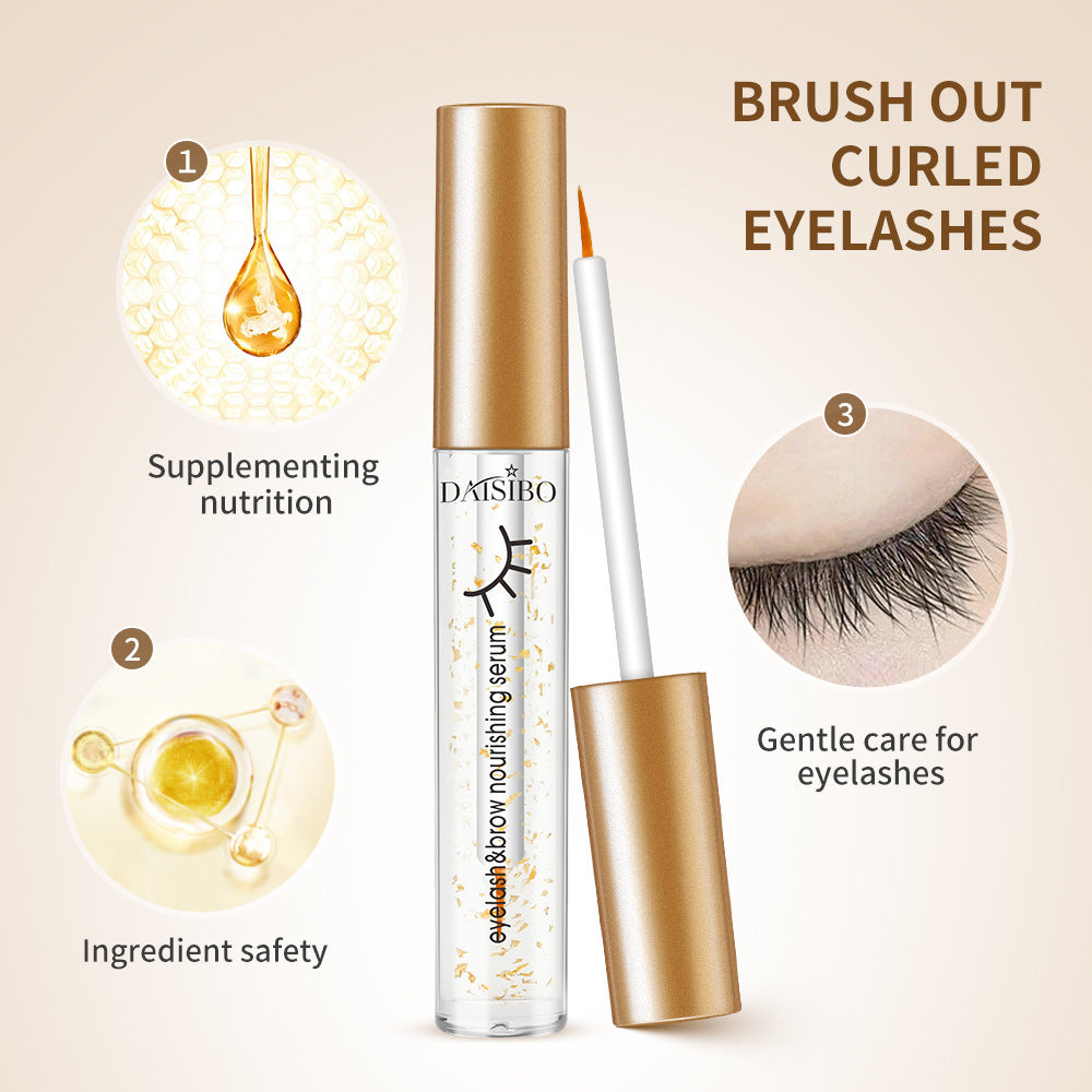 Natural Eyelash Growth Serum - Black Foil Thickening Solution for Longer Lashes