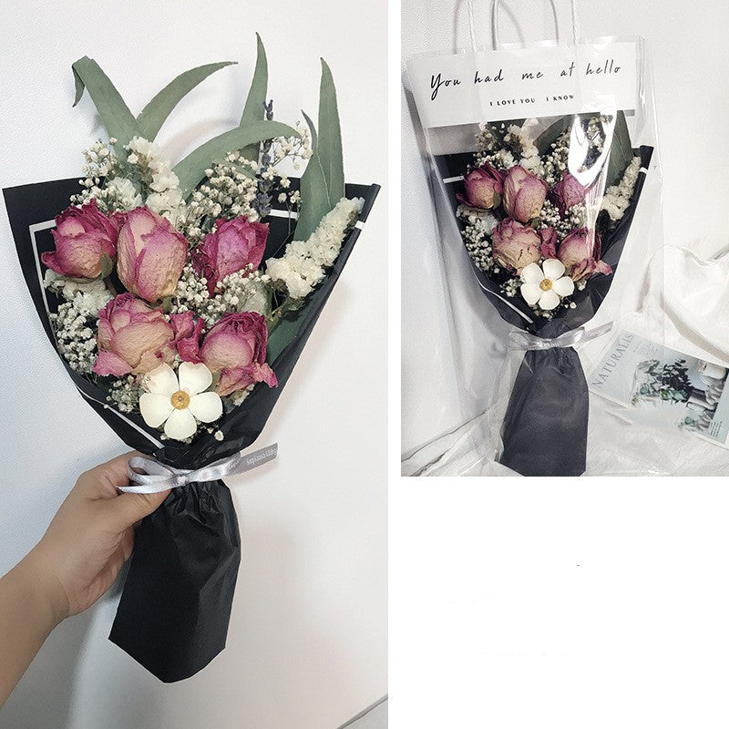 Festive Flower Bouquet with Fireworks Hand Decoration - Multiple Styles