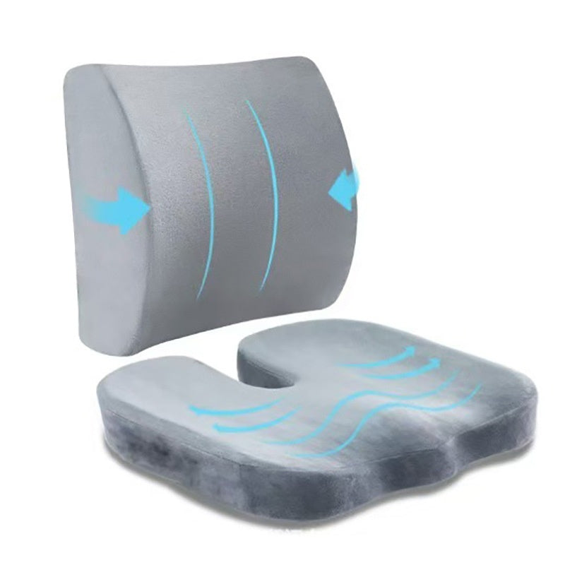 Office Seat Cushion Memory Foam Breathable Mesh & Velvet Options