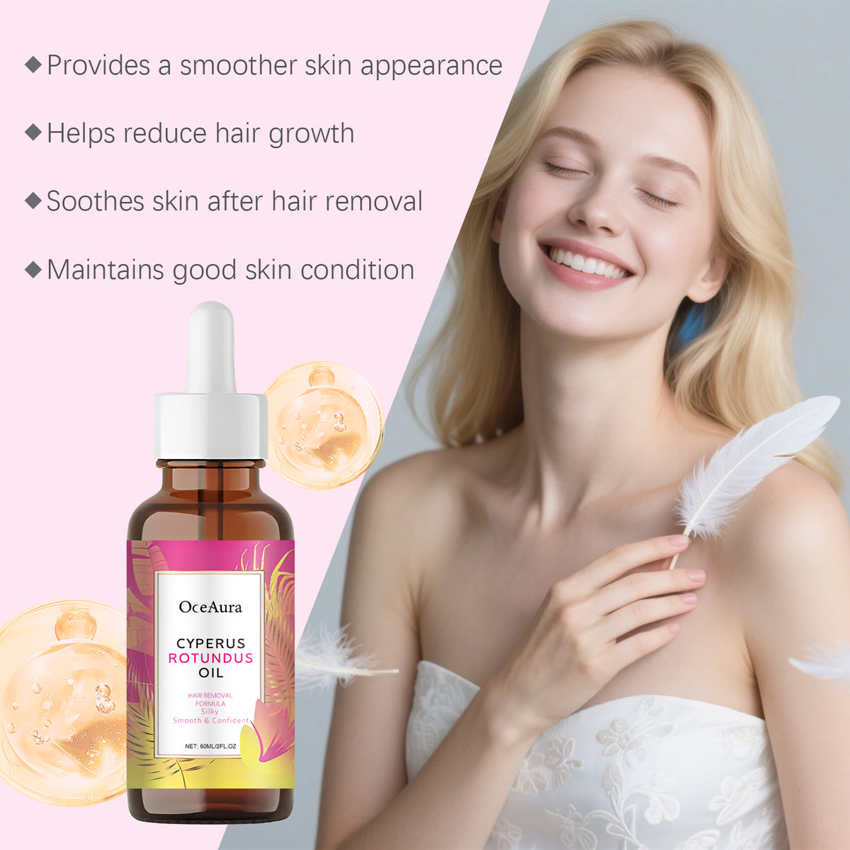 Hair Removal Soothing Oil - 60ml Post-Hair Care