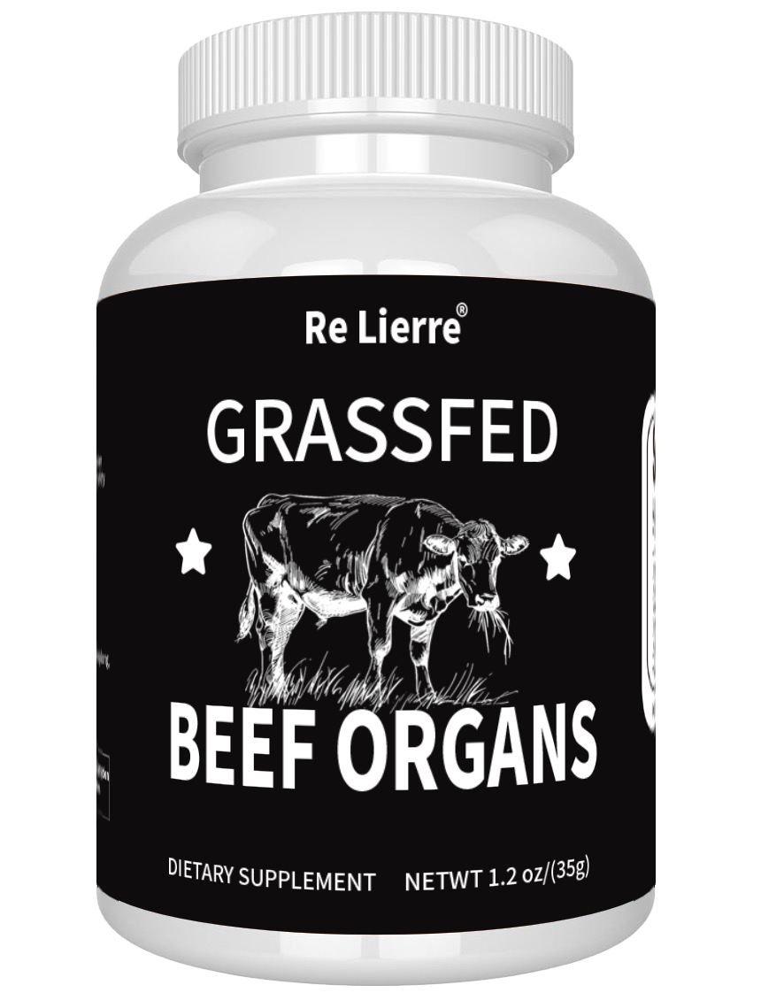 Grass Fed Beef Organ Supplement - Freeze Dried Multi-Organ Blend, 60 Capsules