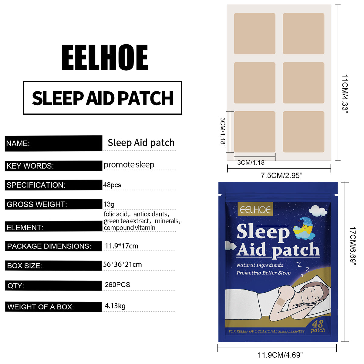 Sleep Patch - Lavender & Lemon Extract, 48 Pieces