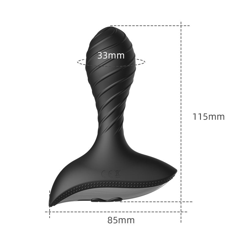 Electric Male and Female Masturbator Vibrating Toy - Black, USB Rechargeable