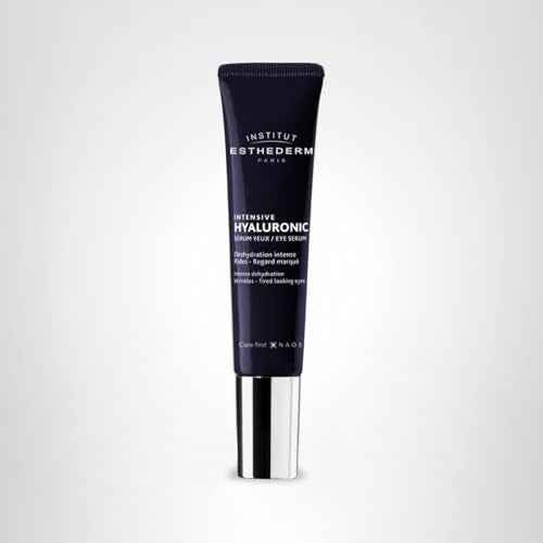 Institut Esthederm Intensive Hyaluronic Eye Contour Serum, Aging Eye Serum for Wrinkles, Fine Lines and Dehydrated Skin