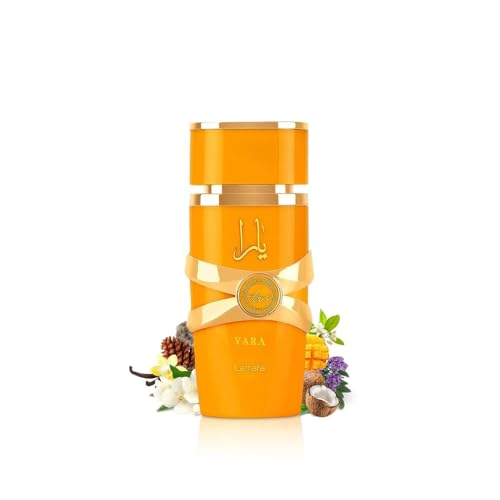 Lattafa Yara Tous - Tropical, Fruity, Floral, Vanilla - Eau de Parfum Long-Lasting Fragrance for Women, 3.40 Ounce / 100 ml