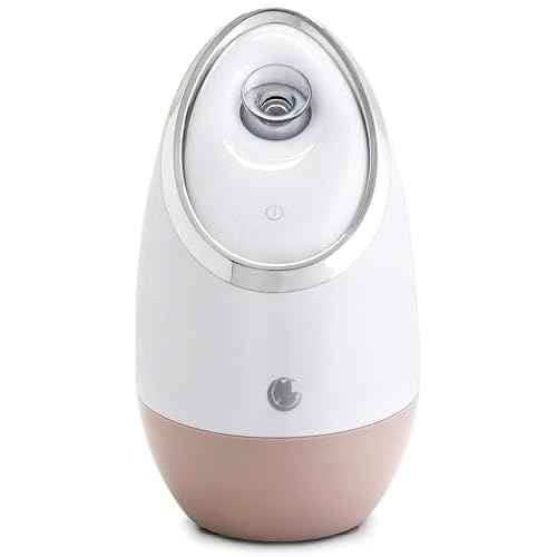 Facial Steamer SPA+ by Microderm GLO - Best Professional Nano Ionic Warm Mist, Home Face Sauna, Portable Humidifier Machine, Deep Clean & Tighten Skin, Daily Hydration for Maximum Serum Absorption