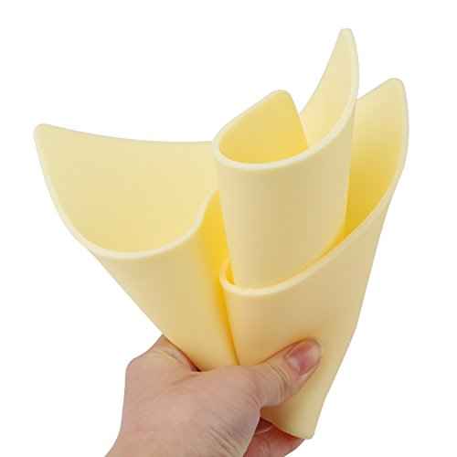 5pcs A4 Size 3MM Thick Synthetic Tattoo Practice Skin, Segbeauty Double-sided Tattoo Art Training Silicone Pads Tattoo Kit,Tattoo Artist Microblading Practice Skin Sheets, 11.8 inches x 7.9 inches