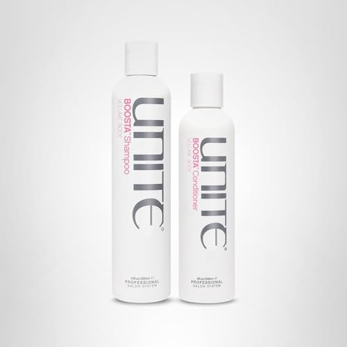 UNITE Hair – BOOSTA Shampoo & Conditioner – Volumizing – Body, Hydrates, Shines, Protects, 10oz, 8oz