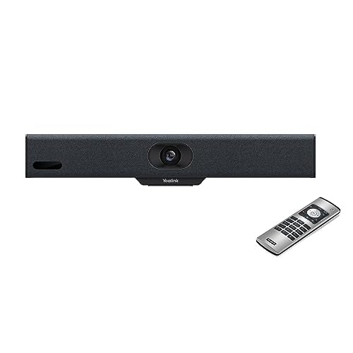 Yealink MeetingBar A10 Conference Room Webcam 4K 120° Wide Angle Camera with Android OS, Video Conferencing System with Microphone and Speaker, AI Speaker Tracking, Auto Framing, Teams Zoom Certified
