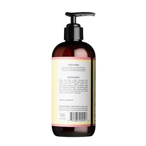 Aleavia Grapefruit Lemongrass Prebiotic Body Lotion ? Lightly Scented, All-Natural Moisturizing Body Lotion with Organic Essential Oils ? 12 Oz