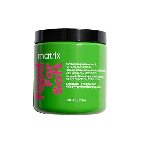 MATRIX Food For Soft Rich Hydrating Mask - For Dry & Brittle Hair, Adds Shine & Softness, With Avocado Oil & Hyaluronic Acid, Replenishes Moisture
