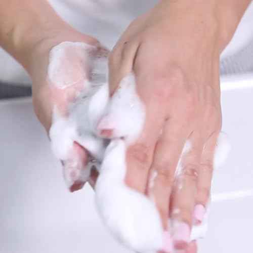 5 counts Reusable Foaming Net for Face Wash, Creates Rich Lather, Cleanser Saver Mesh, Gentle Face Cleansing Skincare Tool, Hangable, Durable Multi-Layer Mesh