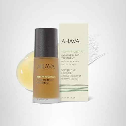 AHAVA Extreme Night Treatment - Exclusive Moisturizer, Neck & Chest Cream, Smoothes Skin & Reduces Wrinkles, Enriched with Patented Extreme Complex, Dead Sea Osmoter, Peptides & Resveratrol 1 Fl.Oz