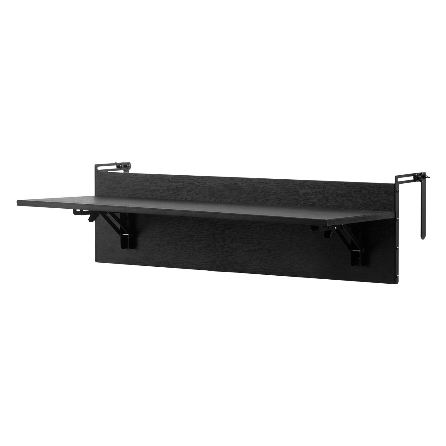 Outdoor Balcony Hanging Table 12x32 Inch Foldable Railing Bar Table - Multicolor