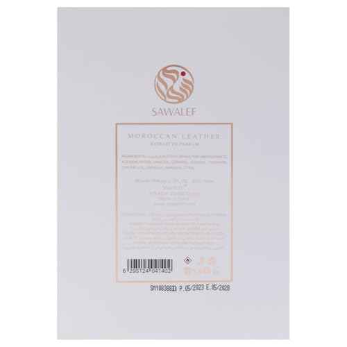 Swiss Arabian Sawalef Moroccan Leather - Indulge in Mesmerizing Body Spray for Women - Unique Blends of Nutmeg, Saffron, Patchouli, and Cardamom - 2.7 oz EDP Spray