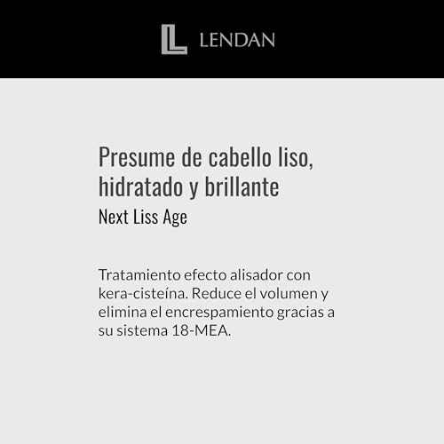 Lendan - Hair Conditioner - Neutralizing Cream Next Liss Age N¨¬3-500ml - Step 3 Professional Pack - Completes the Straightening Process - Nourishes, Hydrates, and Soften - Long-Lasting Straightening