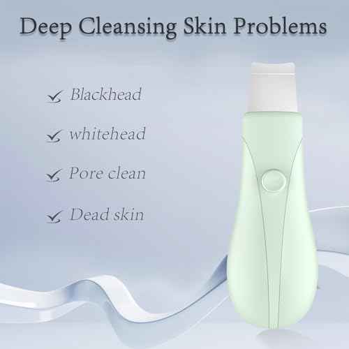 Skin Scrubber Face Spatula Skin Spatula Pore Cleaner Blackhead Remover Tools for Facial Deep Cleansing Skin Care Tool for Men and Women (Green)