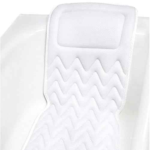 Bath Haven Bath Pillow for Bathtub - Full Body Mat & Cushion Headrest for Women and Men, Luxury Pillows for Neck and Back in Shower Tub or Jacuzzi - Powerful Suction Cups - Spa Accessories (Classic)