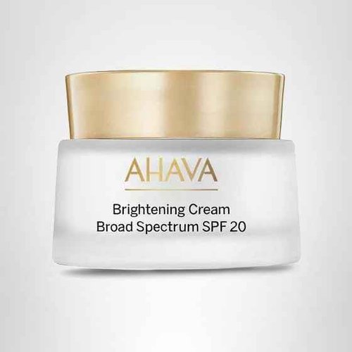 AHAVA Brightening Cream SPF20 - Brightens & Evens Skin Out, Hydrate & Protect Against UVA/B, Enriched with Osmoter, VF Brightening Accelerator & 3D Complex, 1.7 Fl.Oz