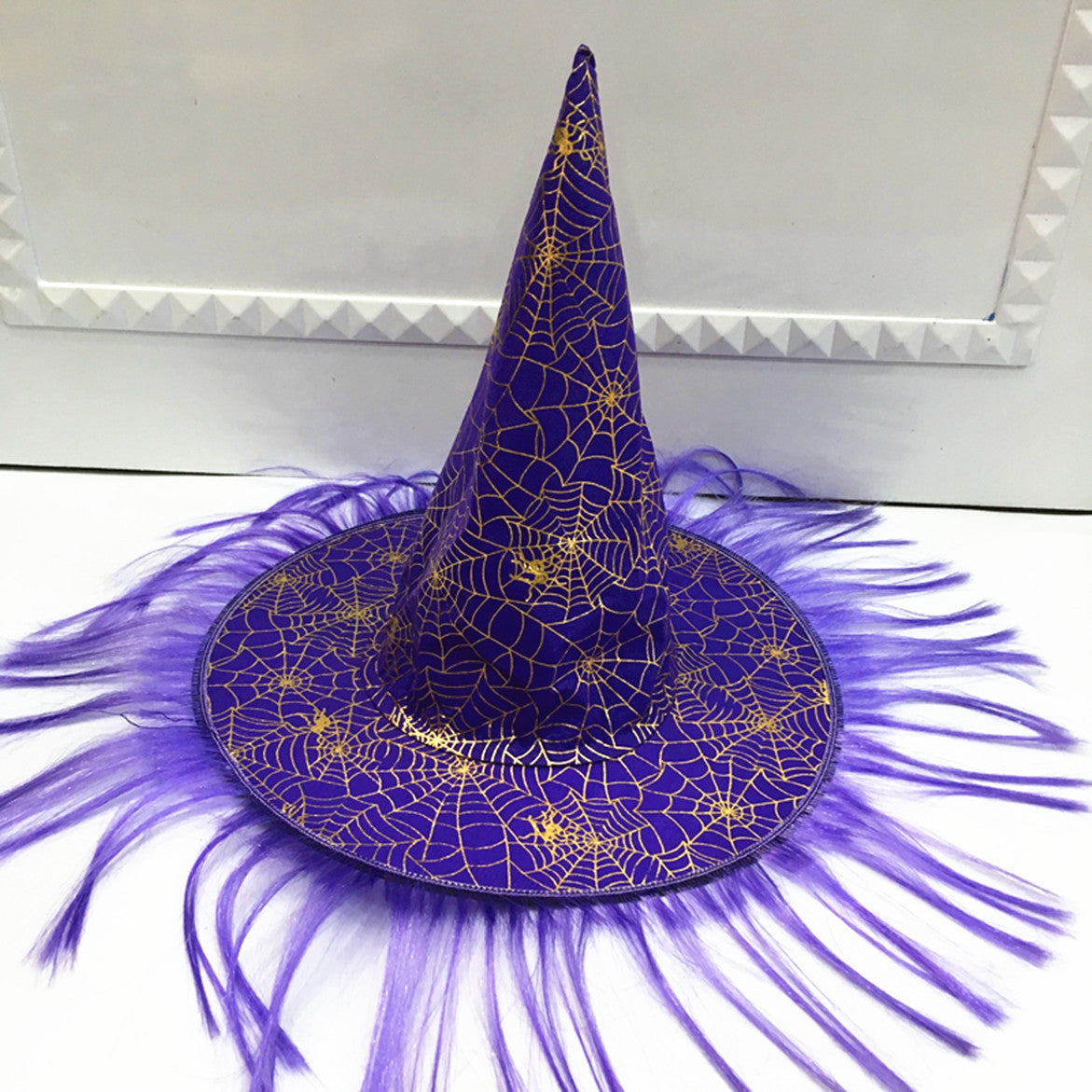 Halloween Witch & Pumpkin Costume Hat - Masquerade Dress Up Accessory