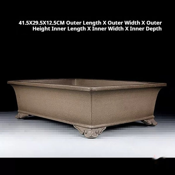 Purple Sand Bonsai Flower Pot 41.5x29.5x12.5cm Classical Garden Planter