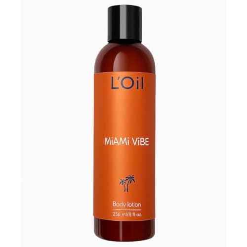L'Oil Body lotion, Miami Vibe. Super Anti-Aging, Hydrating, Anti-wrinkle, Antioxidant, Anti-stretch marks. From head-to-toe. 24 Hour Moisture. 8 fl oz