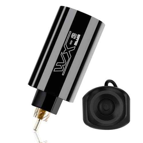 Dragoart WX-3 Plus 1450mAh Wireless Tattoo Power Supply for Tattoo Machine, 5-12V Ring Switch, LED Digital Display Battery Pack
